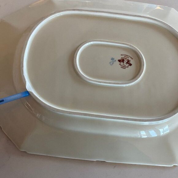 Vintage Old Knight-hood Furstenberg Brunswick Germany Platter, 16.5" x 12.25" - Picture 8 of 10